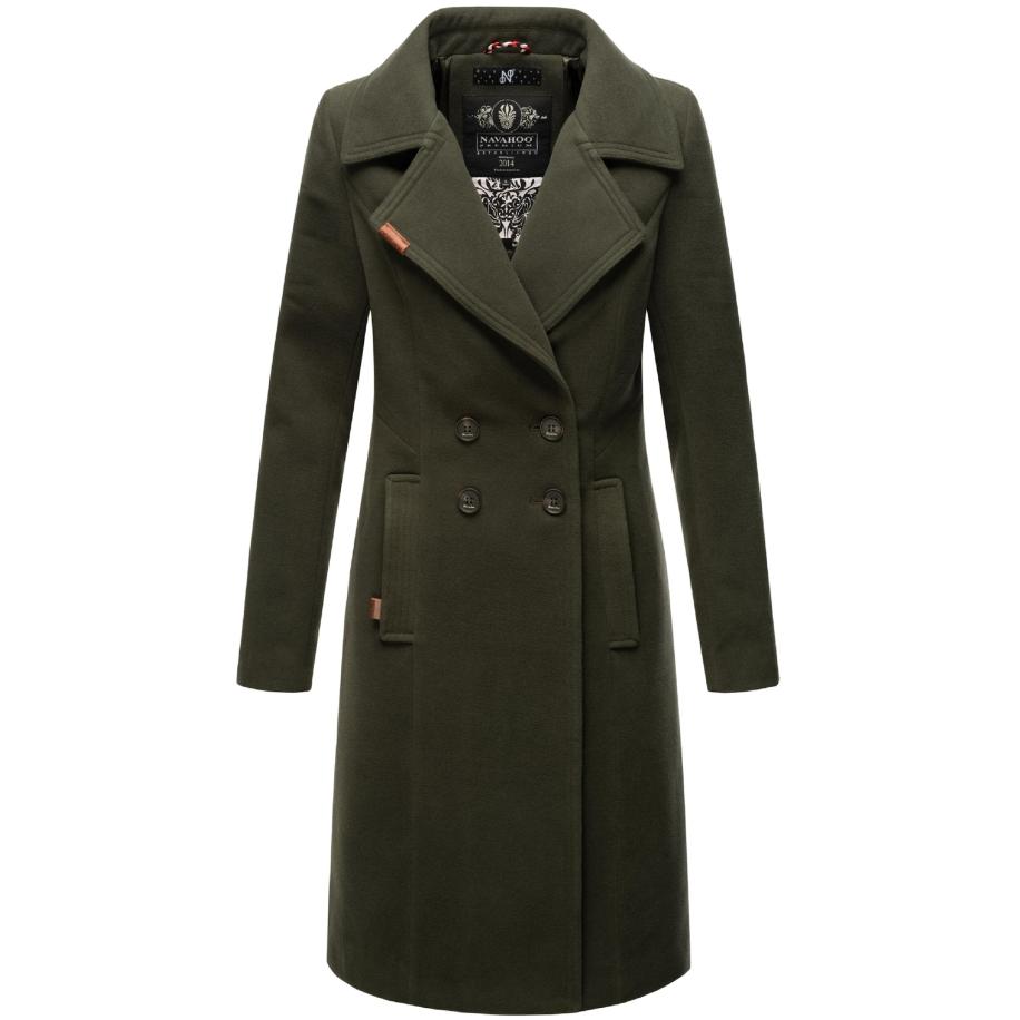 NAVAHOO NAVAHOO Tussenmantel Wooly donkergroen -