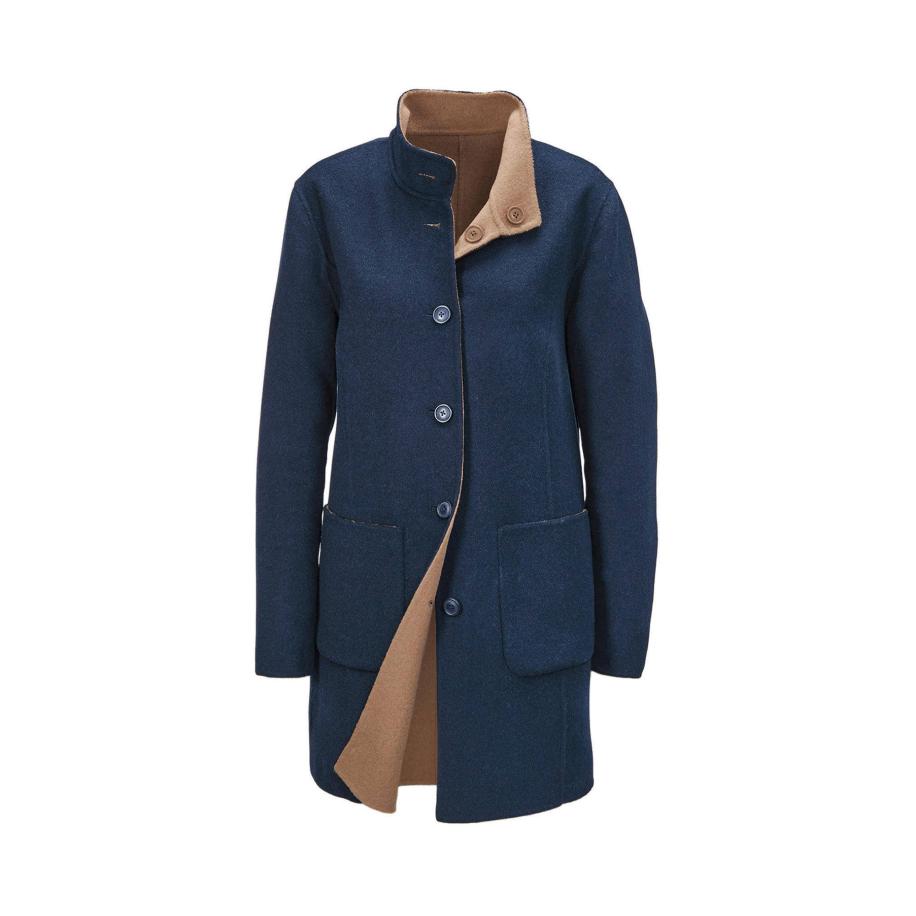 Goldner Goldner Tussenmantel donkerblauw / bruin -