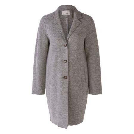Oui OUI Tussenmantel Mayson grijs gemêleerd