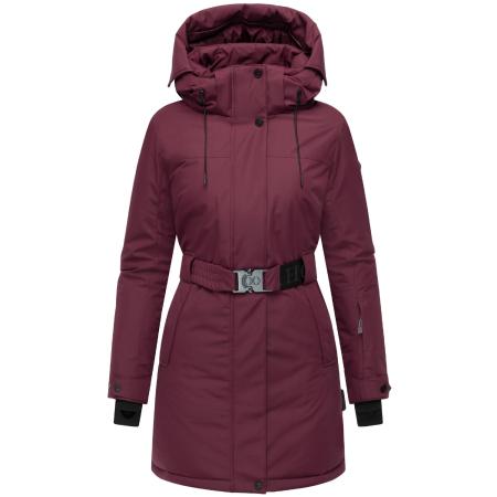 NAVAHOO Wintermantel Frostkuss 14 wijnrood