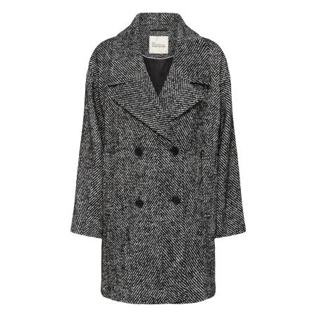 My Essential Wardrobe My Essential Wardrobe Tussenmantel MaggieMW zwart / wit