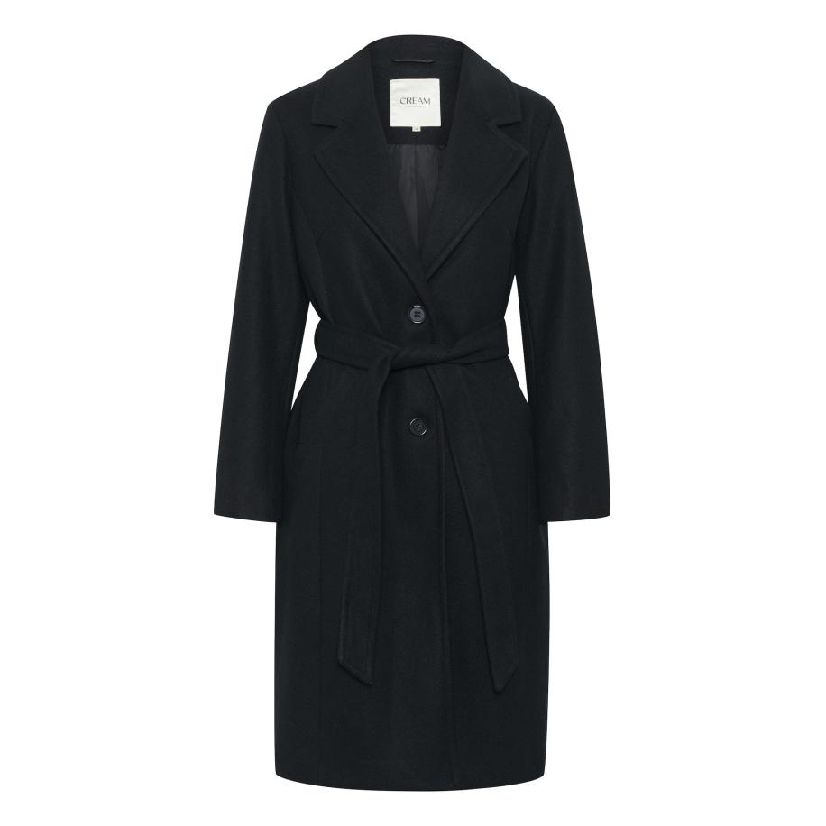 Cream Cream Tussenmantel Camelia zwart -