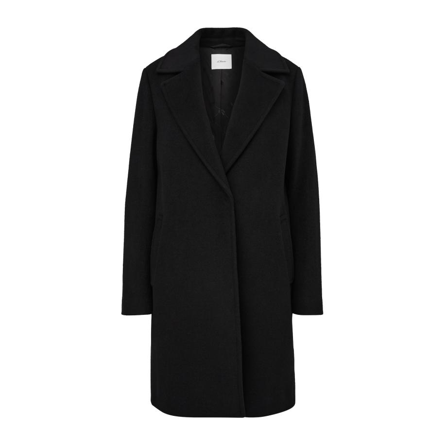 s.Oliver BLACK LABEL Tussenmantel zwart Zwart
