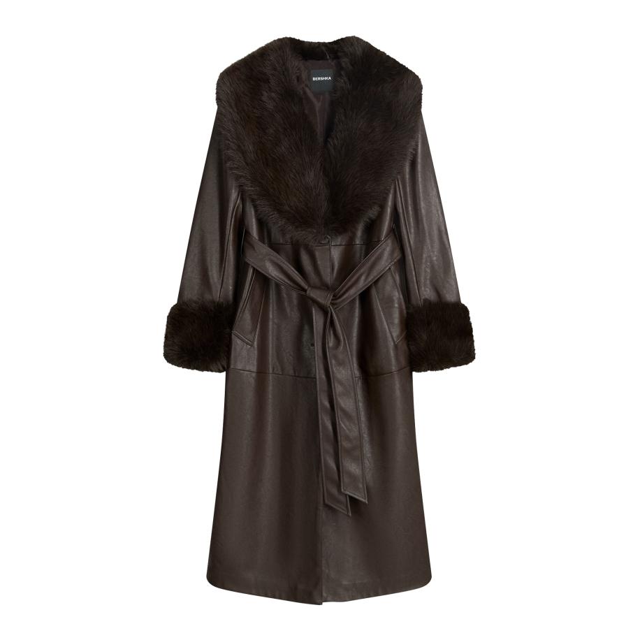 Bershka Bershka Tussenmantel bruin -