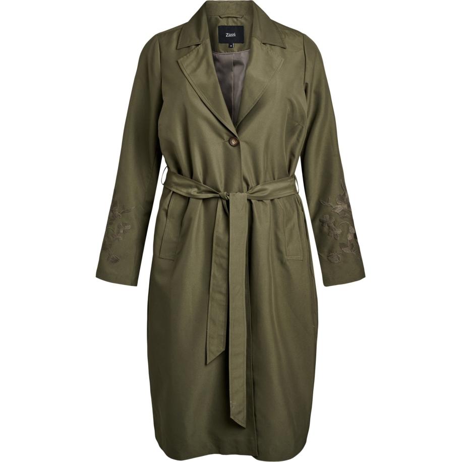 Zizzi Zizzi Tussenmantel Msaga olijfgroen -