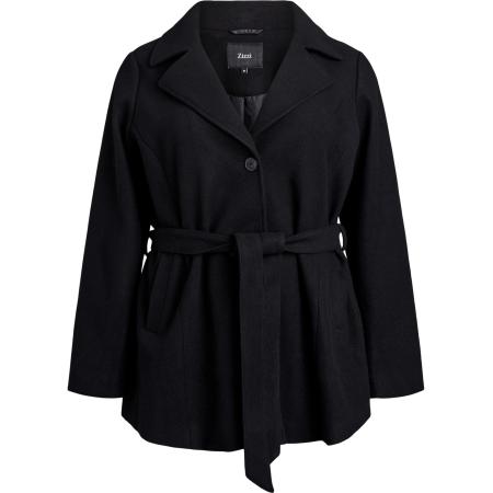 Zizzi Zizzi Tussenmantel Cacallie zwart