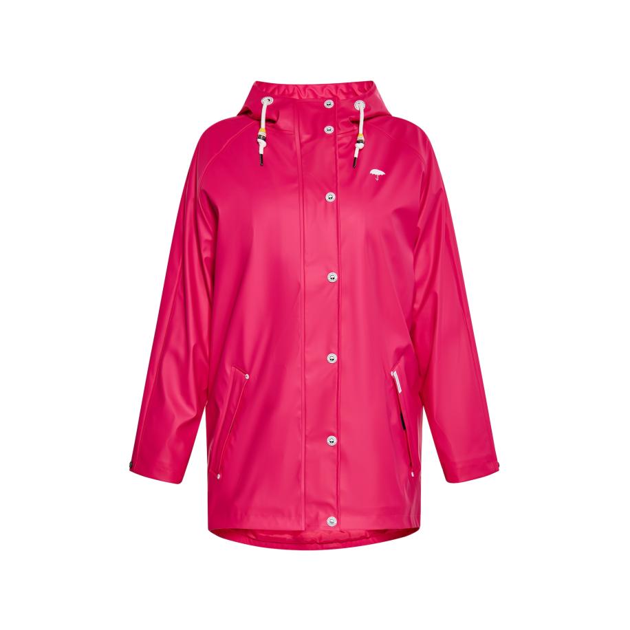 Schmuddelwedda Schmuddelwedda Tussenmantel framboos / wit -