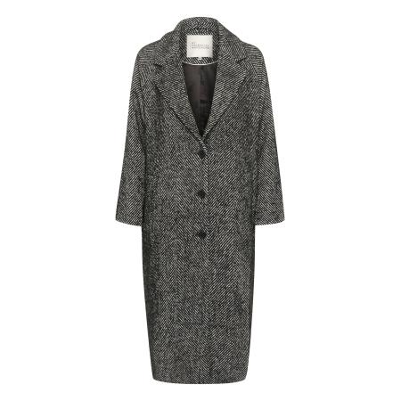 My Essential Wardrobe My Essential Wardrobe Tussenmantel MaggieMW zwart / wit