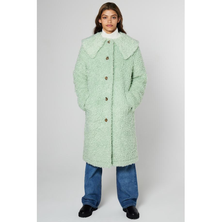 Aligne Aligne Wintermantel Galway groen -