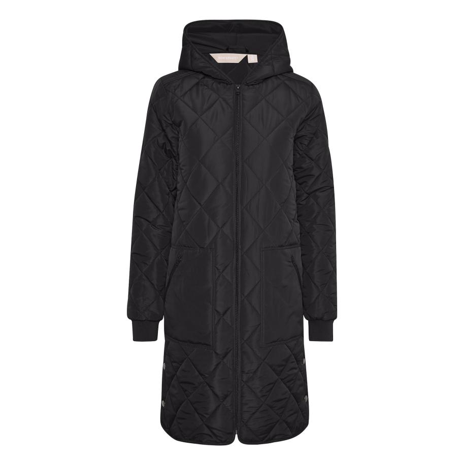 Kaffe Wintermantel Tilla zwart Zwart