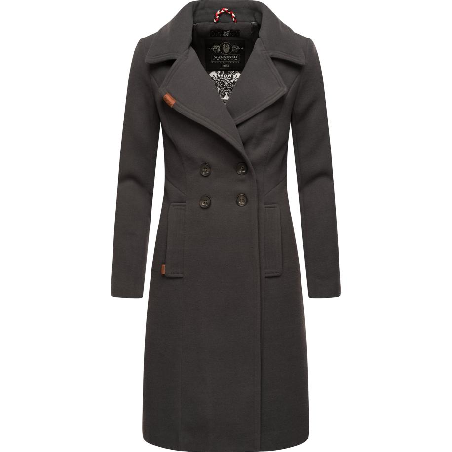 NAVAHOO NAVAHOO Tussenmantel Wooly antraciet -