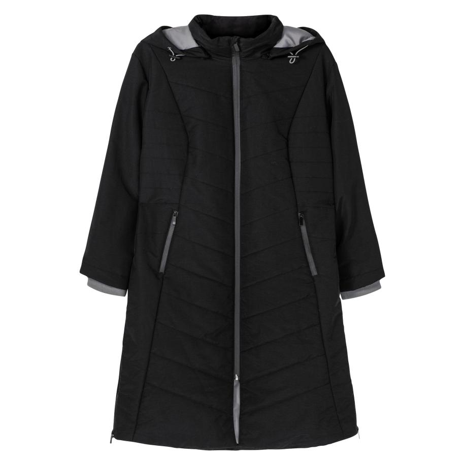 Sheego SHEEGO Wintermantel zwart -