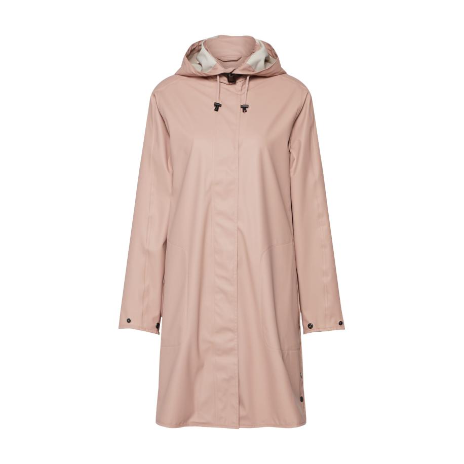 Ilse Jacobsen ILSE JACOBSEN Functionele mantel mokka / pastelroze -