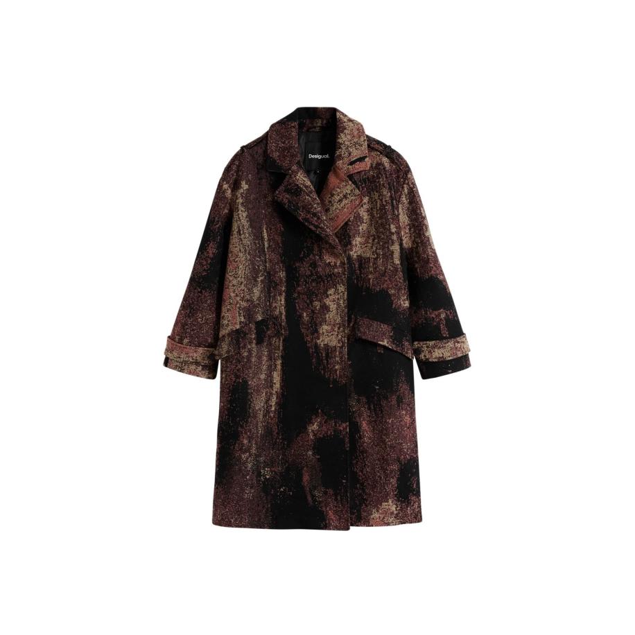 Desigual Desigual Wintermantel by Mr. Christian Lacroix bruin -