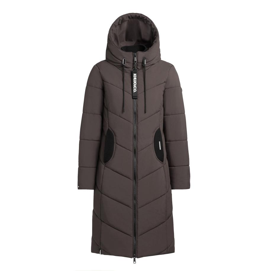 Khujo khujo Wintermantel Aribay6 donkergrijs -