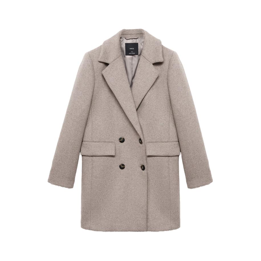 MANGO Tussenmantel Dali cappuccino Bruin