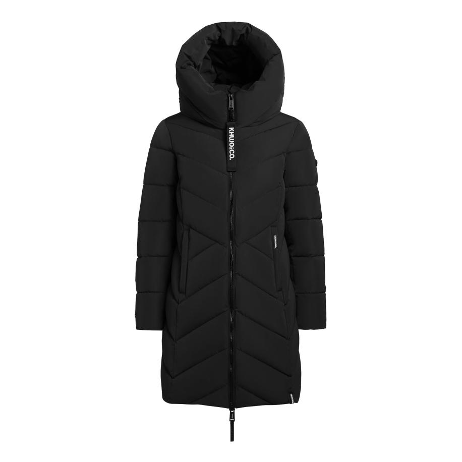 Khujo khujo Wintermantel Darka2 zwart -