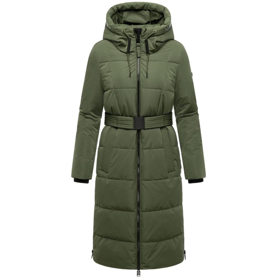 NAVAHOO Wintermantel Herbstnebel 14 olijfgroen Groen