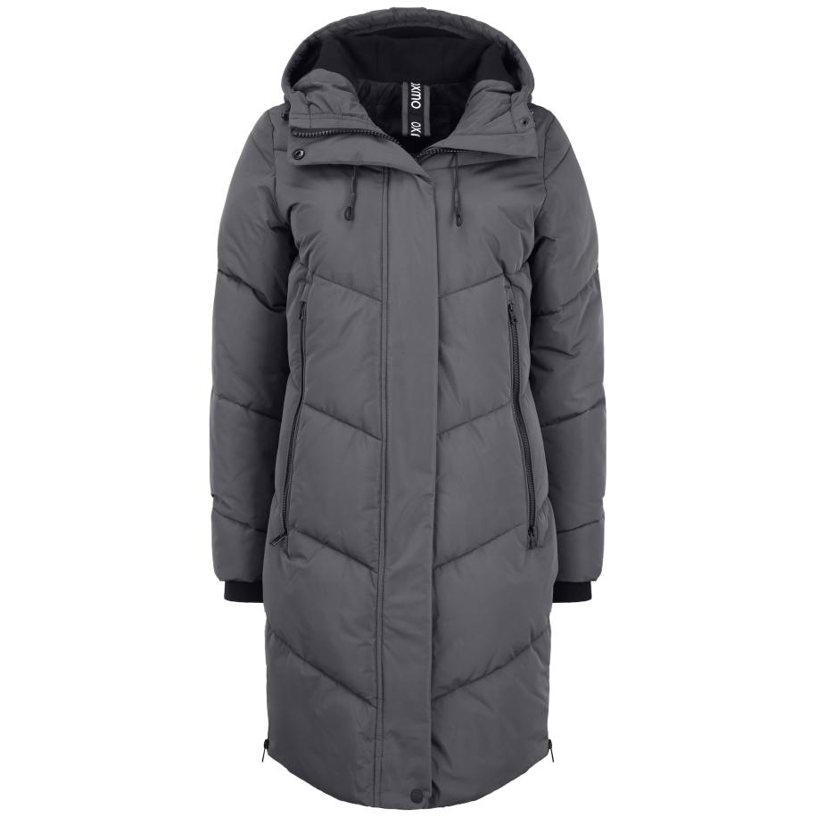 Oxmo Oxmo Wintermantel Juna grijs -