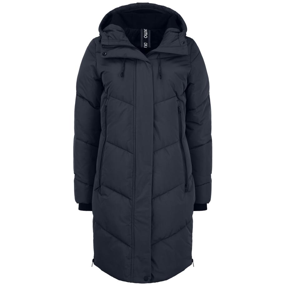 Oxmo Oxmo Wintermantel Juna zwart -