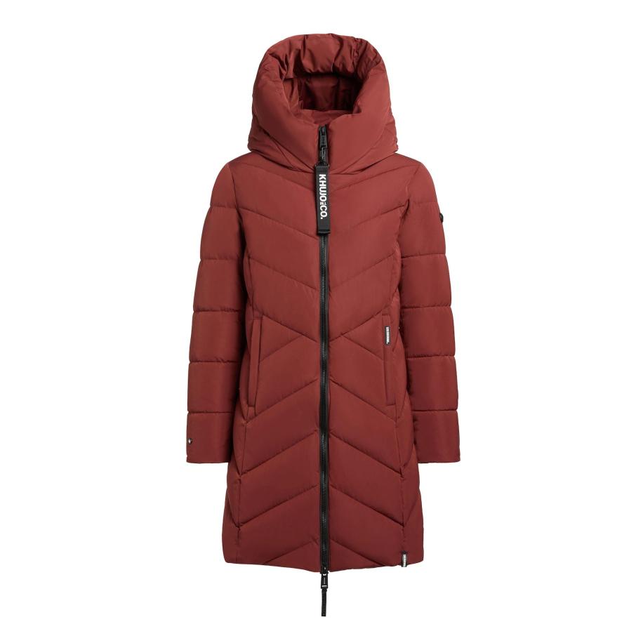 Khujo khujo Wintermantel Darka2-YM donkerrood -