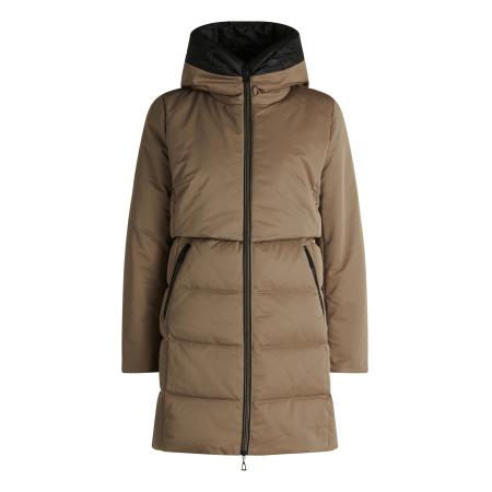 Amber & June Amber & June Wintermantel bruin / zwart