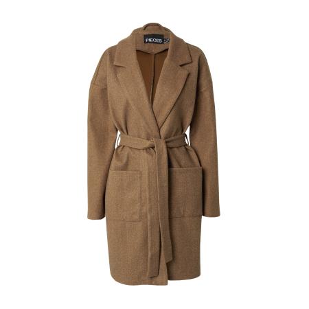 Pieces PIECES Tussenmantel bruin gemêleerd