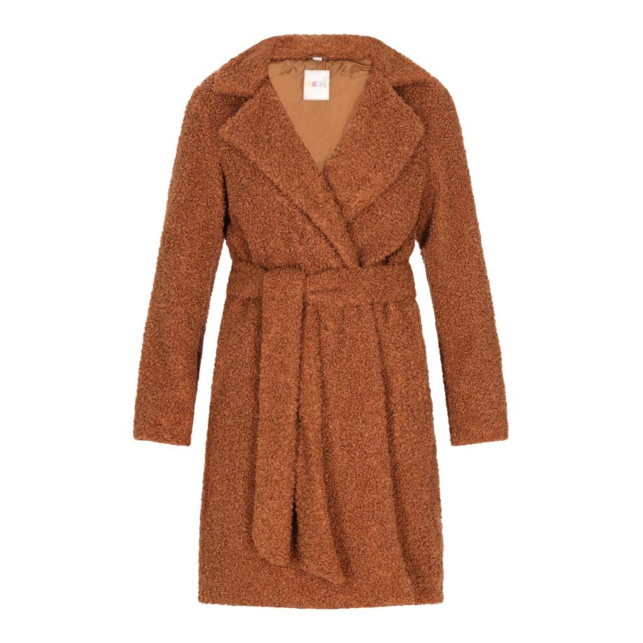 IZIA IZIA Tussenmantel chocoladebruin -