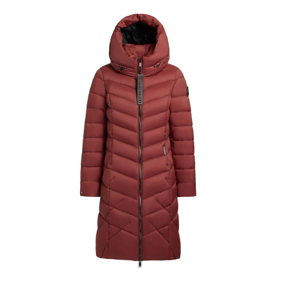 Khujo khujo Wintermantel Odana3-YM donkerrood -