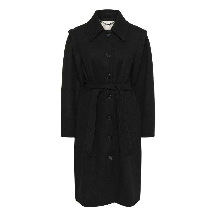 Kaffe Kaffe Tussenmantel Julia zwart -