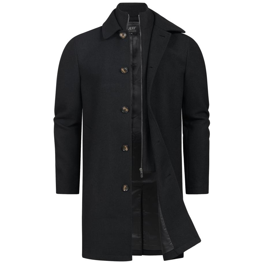 JEFF Winterjas JFTyler zwart Zwart