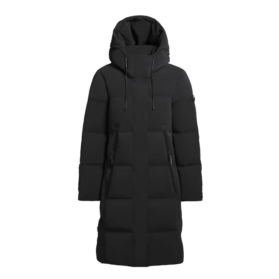 Khujo khujo Wintermantel LONI zwart -