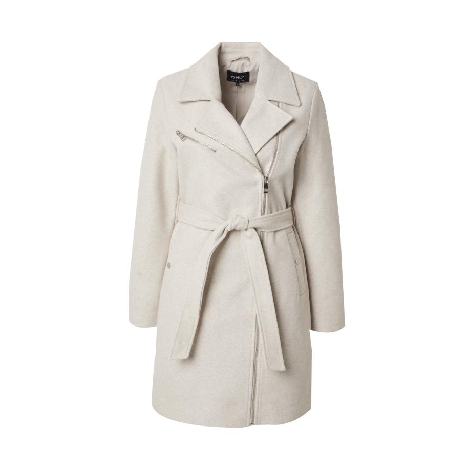 Only ONLY Tussenmantel lichtgrijs -