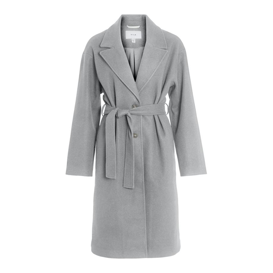 Vila VILA Tussenmantel lichtgrijs -