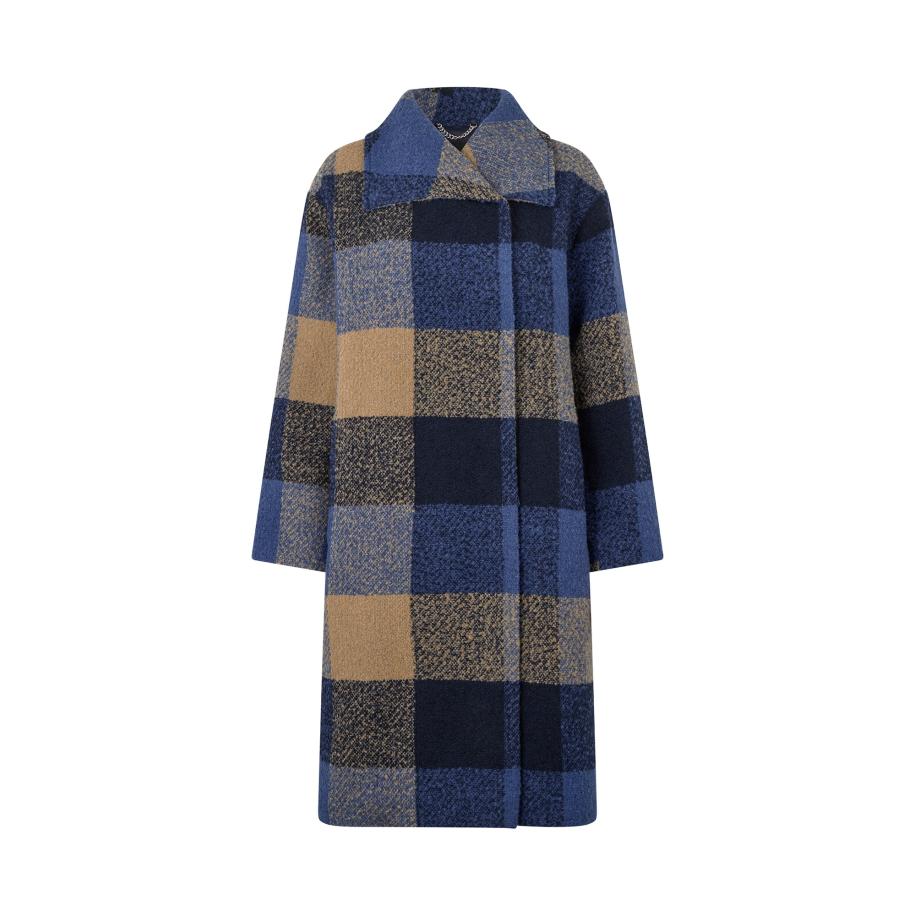 Masai Masai Wintermantel MaTasoula camel / nachtblauw / donkerblauw -