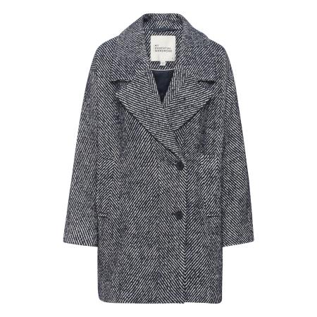 My Essential Wardrobe My Essential Wardrobe Tussenmantel MaggieMW nachtblauw / offwhite