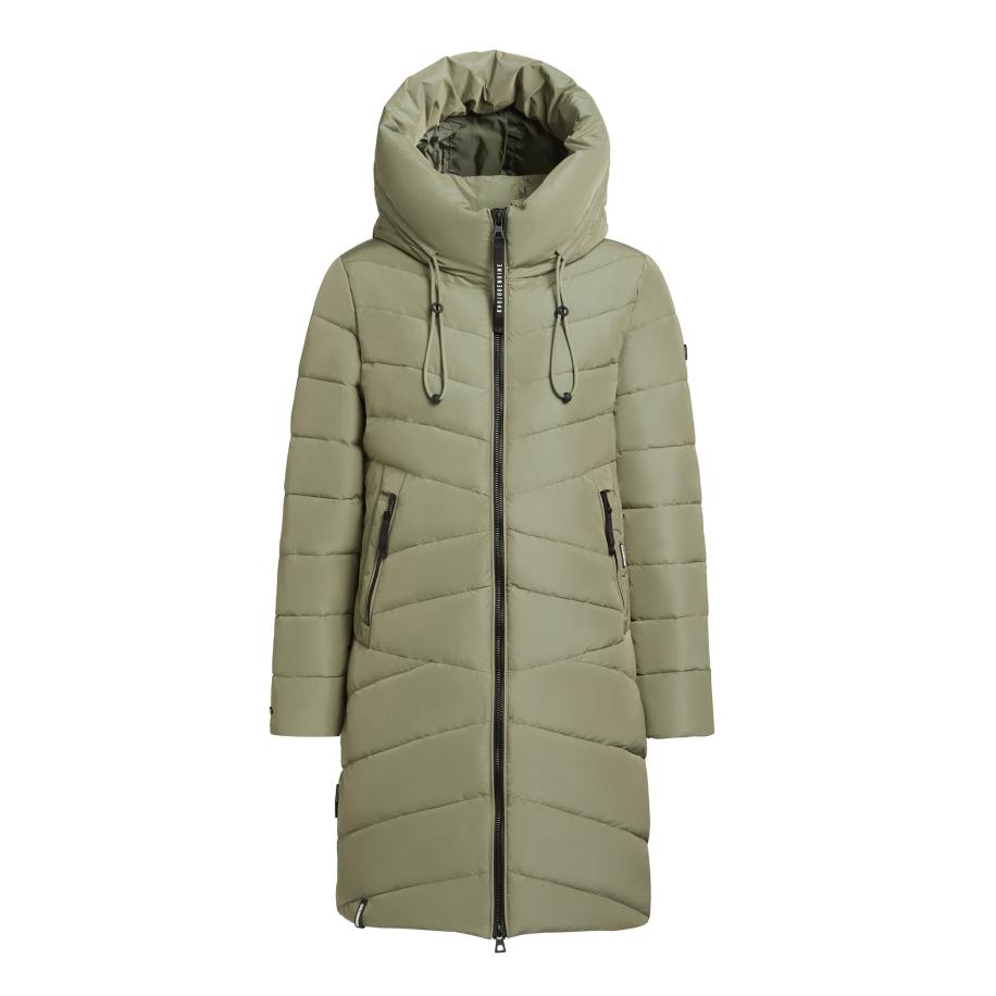 Khujo khujo Wintermantel Vare olijfgroen -