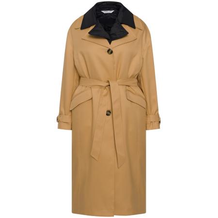 Studio Untold Studio Untold Tussenmantel camel / zwart