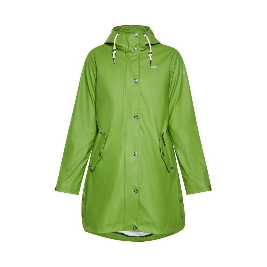 Schmuddelwedda Schmuddelwedda Functionele mantel zilvergrijs / lichtgroen -