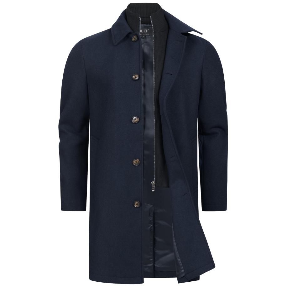 JEFF Winterjas JFTyler donkerblauw Blauw