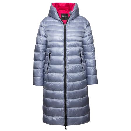 Ulla Popken Ulla Popken Wintermantel blauw / rood