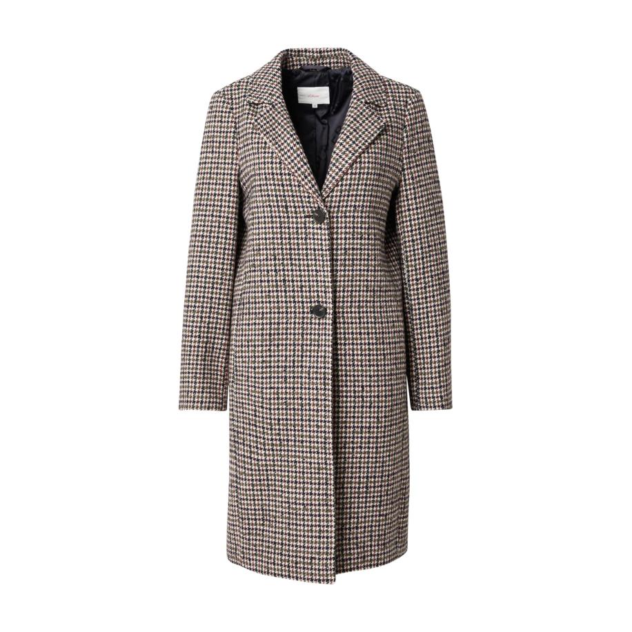 s.Oliver Tussenmantel lichtbeige / navy / olijfgroen / karmijnrood Bruin