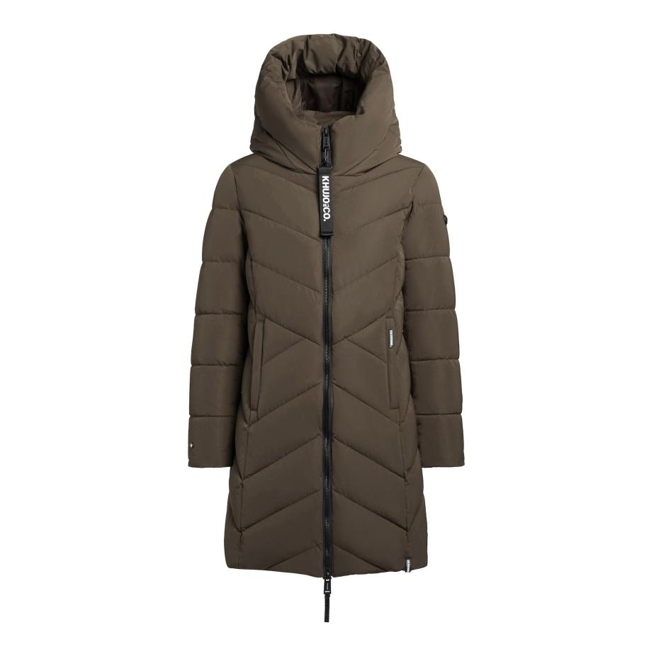 Khujo khujo Wintermantel Darka2-YM donkergroen -