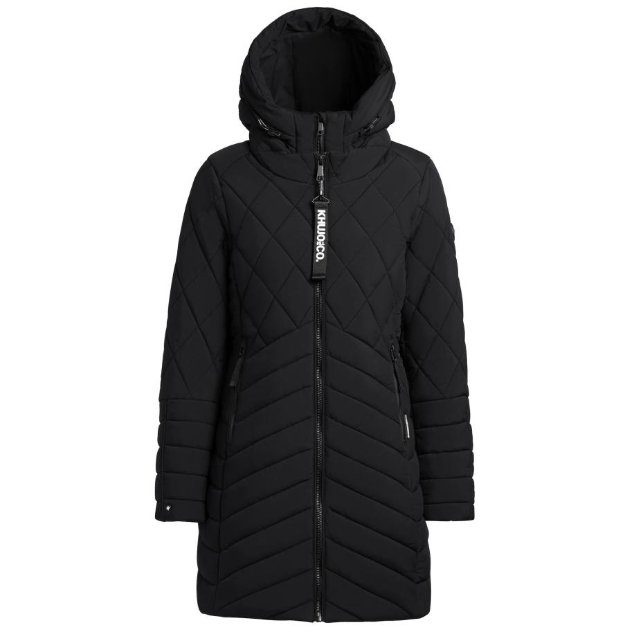Khujo khujo Wintermantel zwart -