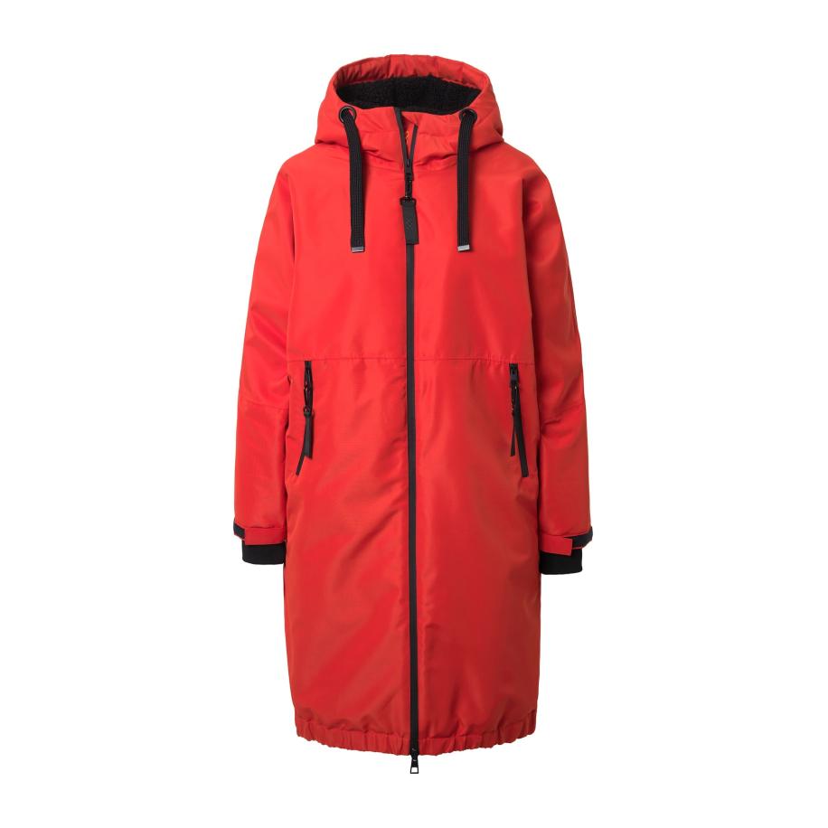 LAURASØN LAURASØN Functionele mantel vuurrood / zwart -