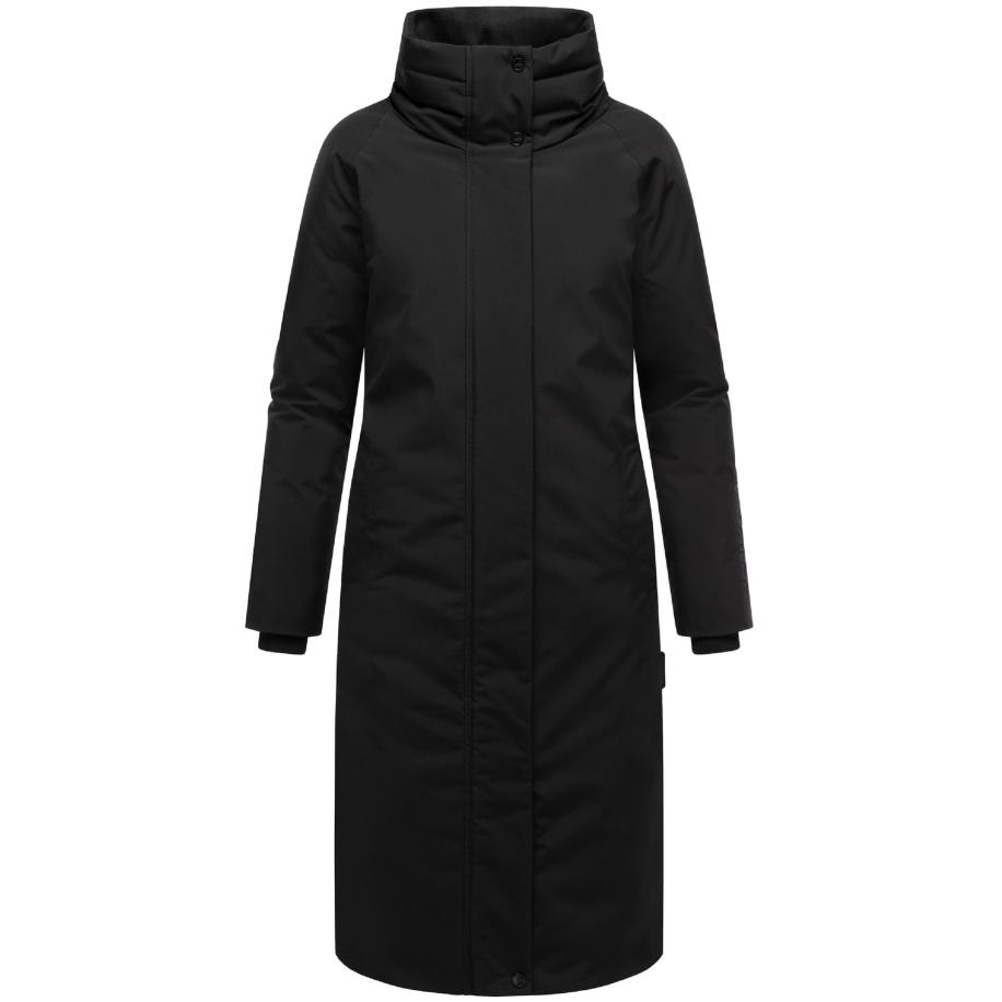 NAVAHOO NAVAHOO Wintermantel Traumblüte 14 zwart -