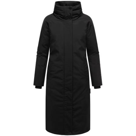 NAVAHOO NAVAHOO Wintermantel Traumblüte 14 zwart