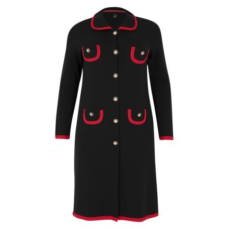 Yoek YOEK Tussenmantel rood / zwart