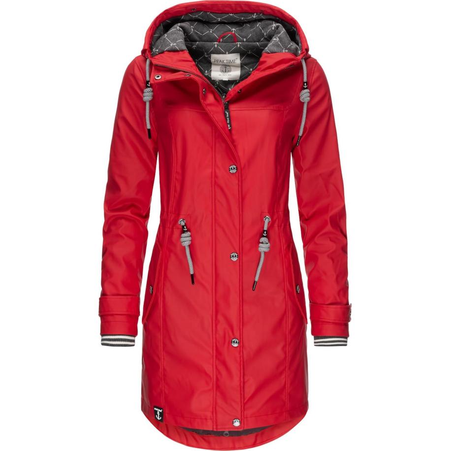 Peak Time Peak Time Functionele mantel bloedrood -