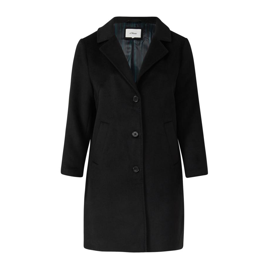 s.Oliver Tussenmantel zwart Zwart